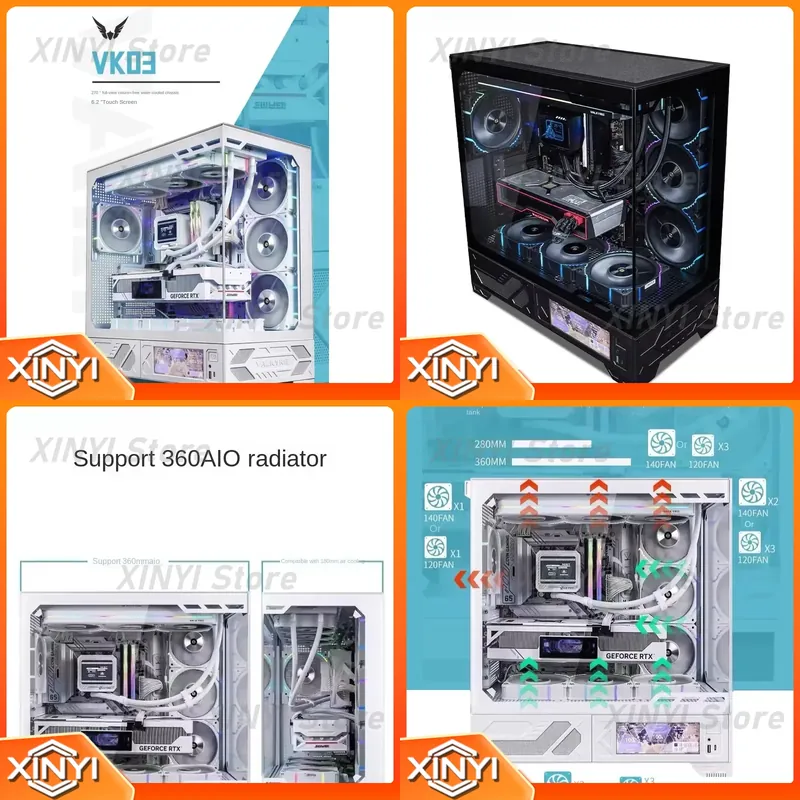 Pc Gaming Water Cooling - Gabinete Gamer Valkyrie VK03 Branco em