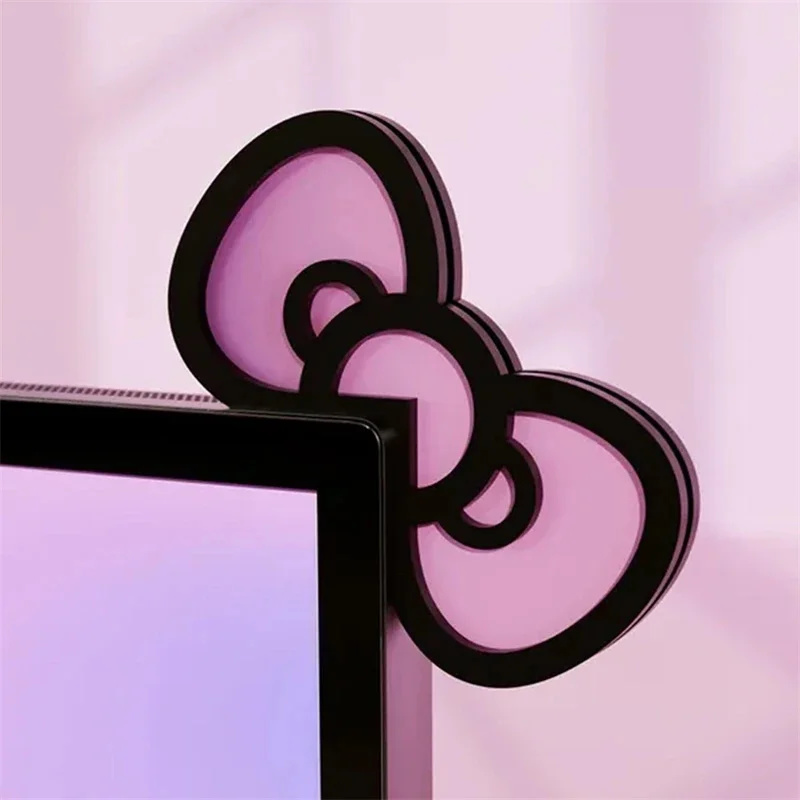 Pc Gaming Setup - Kawaii rosa acrílico arco monitor decoração