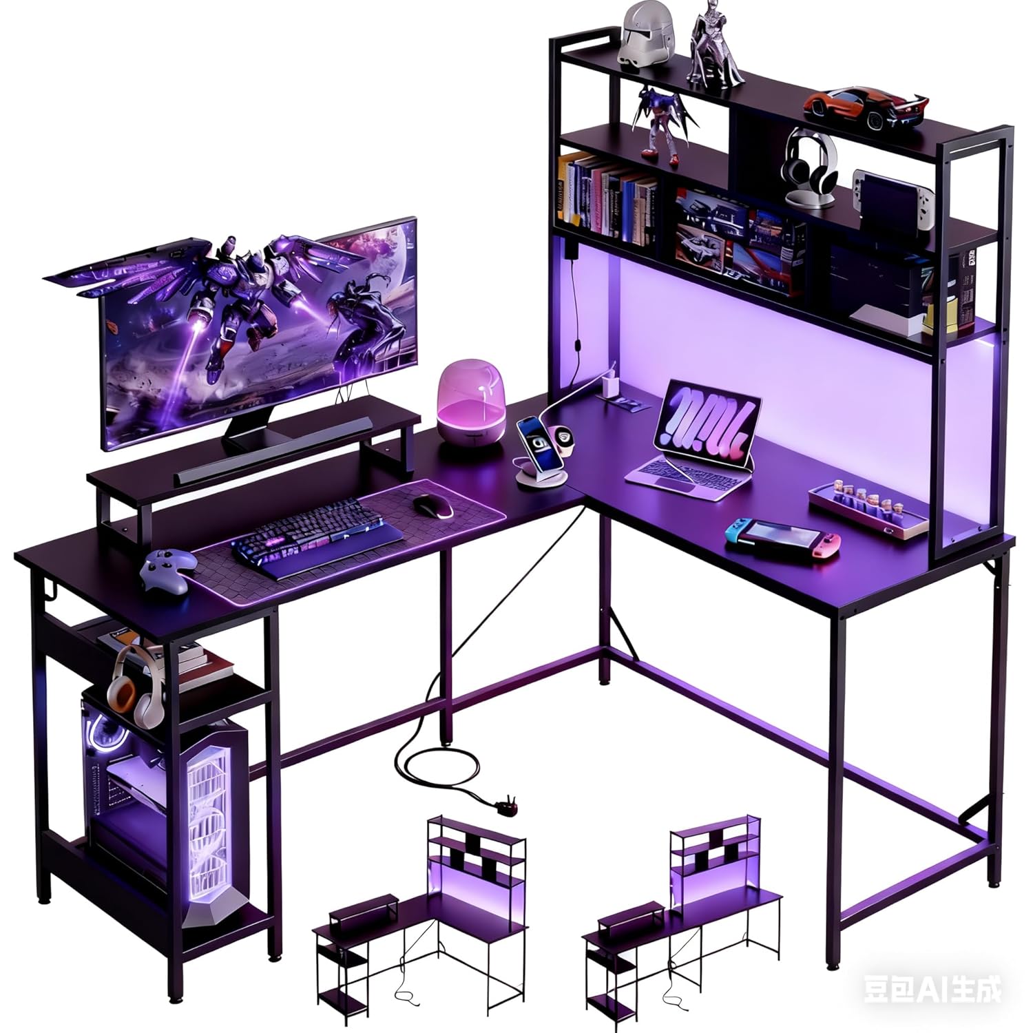 Mesa de jogos em forma de L co - Pc Zotac Gaming avaliação e preço