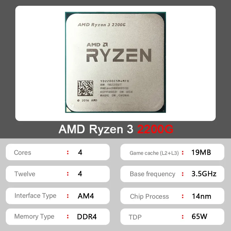 Processador AMD Ryzen 3 2200G  - Amd Cpu Ryzen 5 avaliação e preço
