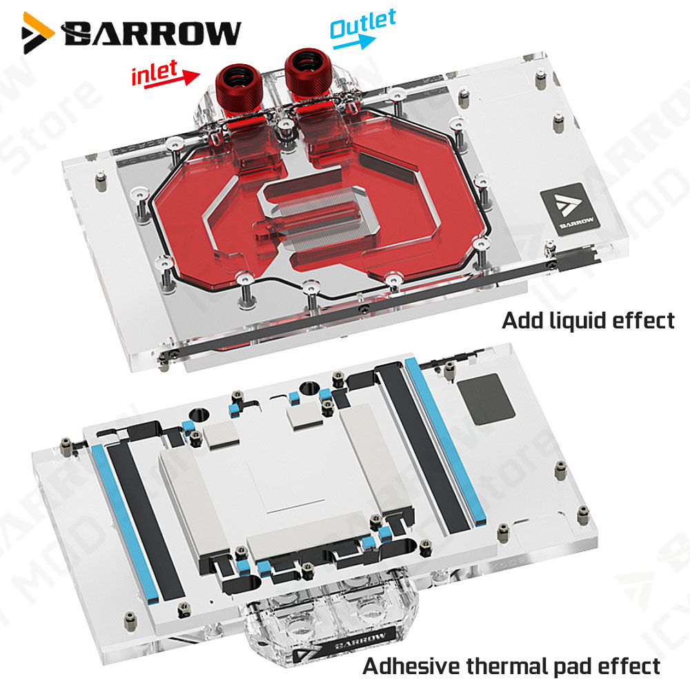 Bloco de Água VGA Barrow para  - Pc Gaming Water Cooling avaliação e preço