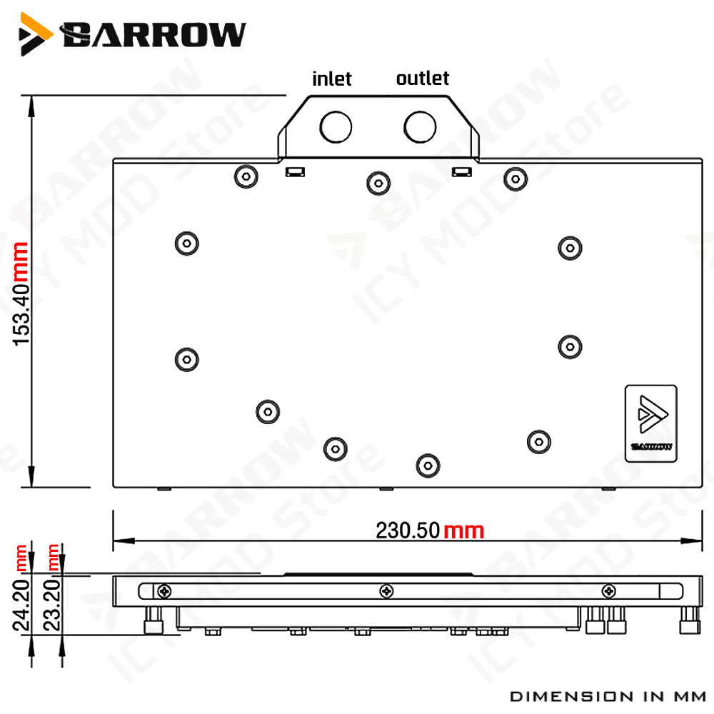 Bloco de Água VGA Barrow para  - Pc Gaming Water Cooling avaliação e preço