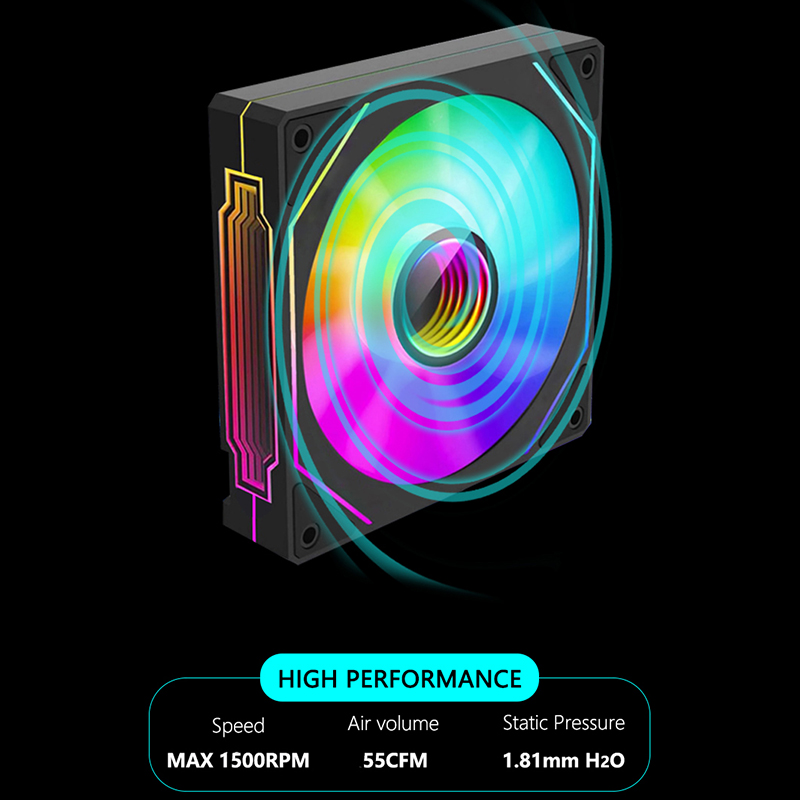 JUMPEAK-MS120 mm Ventilador Ca - Pc Water Cooling avaliação e preço