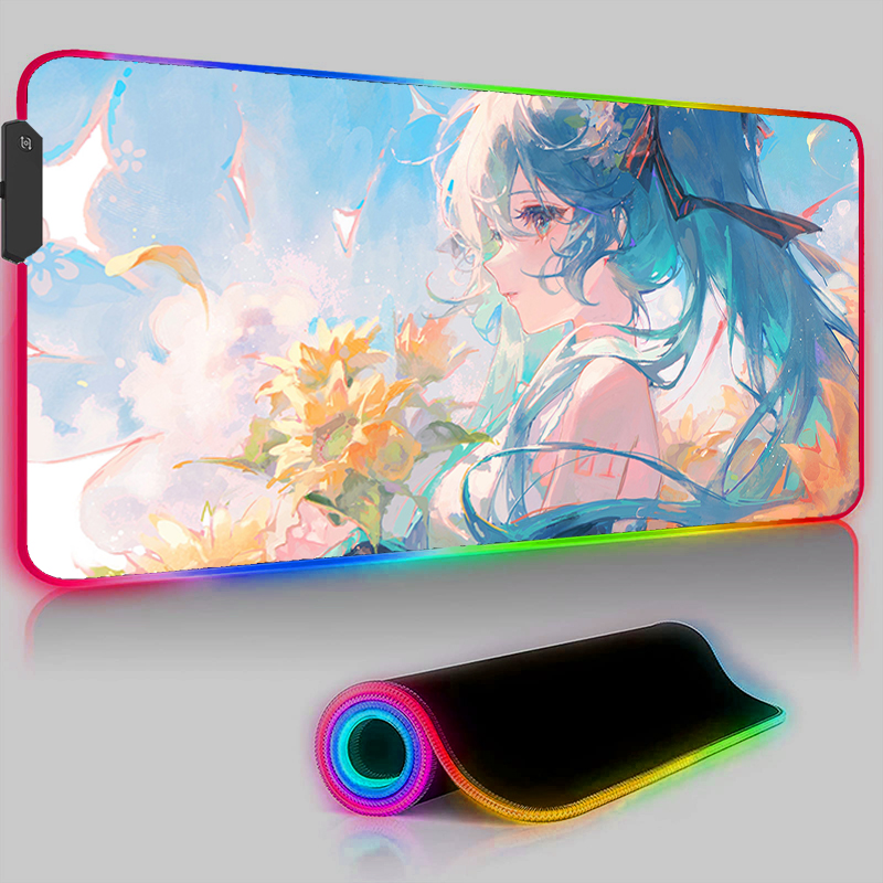 Kawaii rosa hd mouse pad rgb p - Pc Gaming Hatsune Miku avaliação e preço