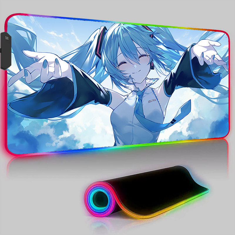 Kawaii rosa hd mouse pad rgb p - Pc Gaming Hatsune Miku avaliação e preço