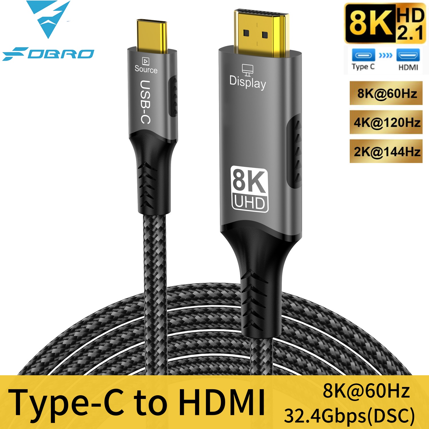 Cabo 8K Tipo C para HDMI 2.1 3 - Pc Zotac Gaming avaliação e preço
