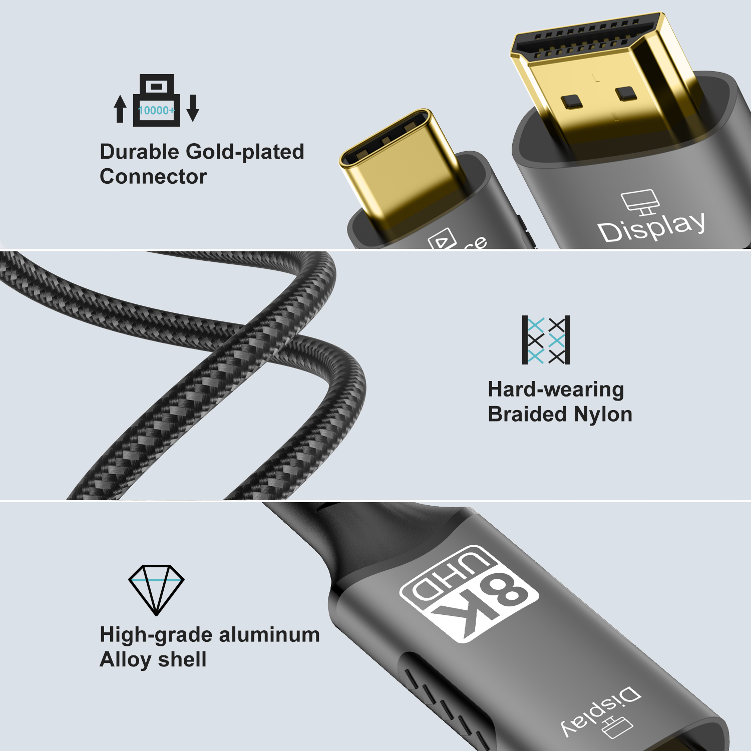 Cabo 8K Tipo C para HDMI 2.1 3 - Pc Zotac Gaming avaliação e preço