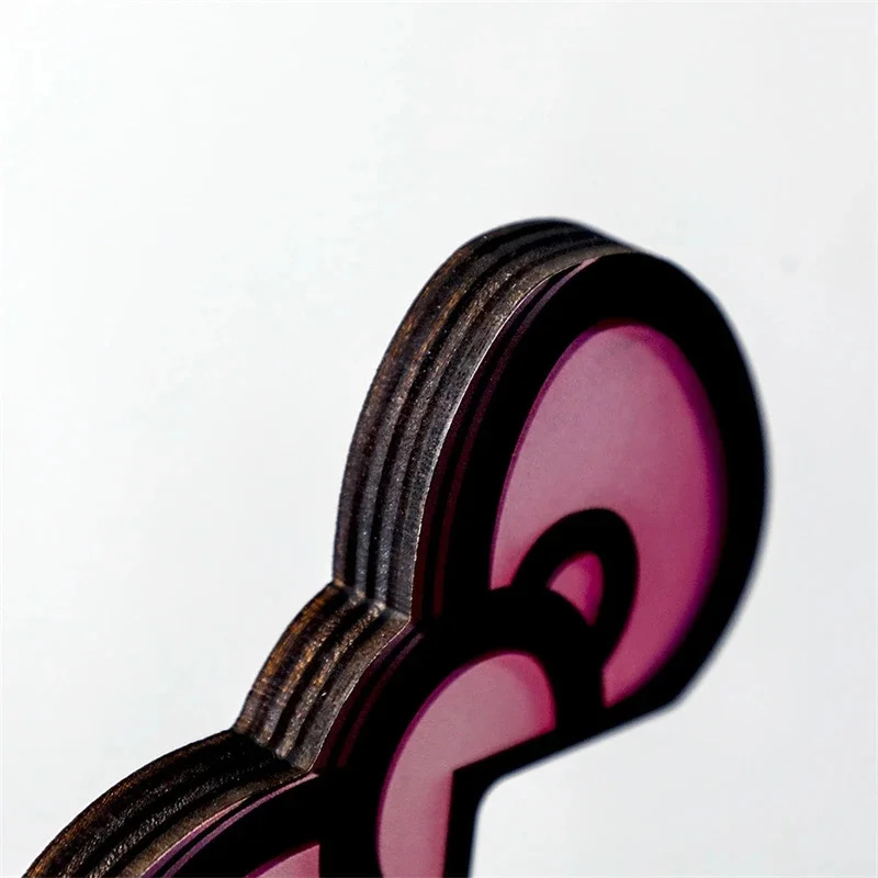 Kawaii rosa acrílico arco moni - Pc Gaming Setup avaliação e preço