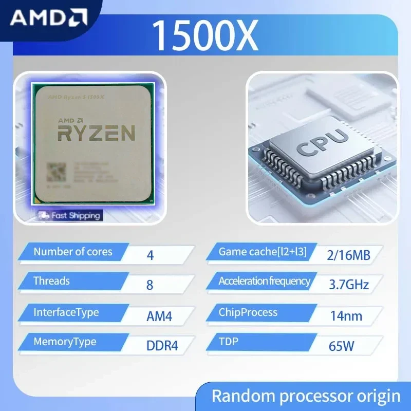 Processador AMD Ryzen 5 1500X, - Amd Cpu Ryzen 5 avaliação e preço