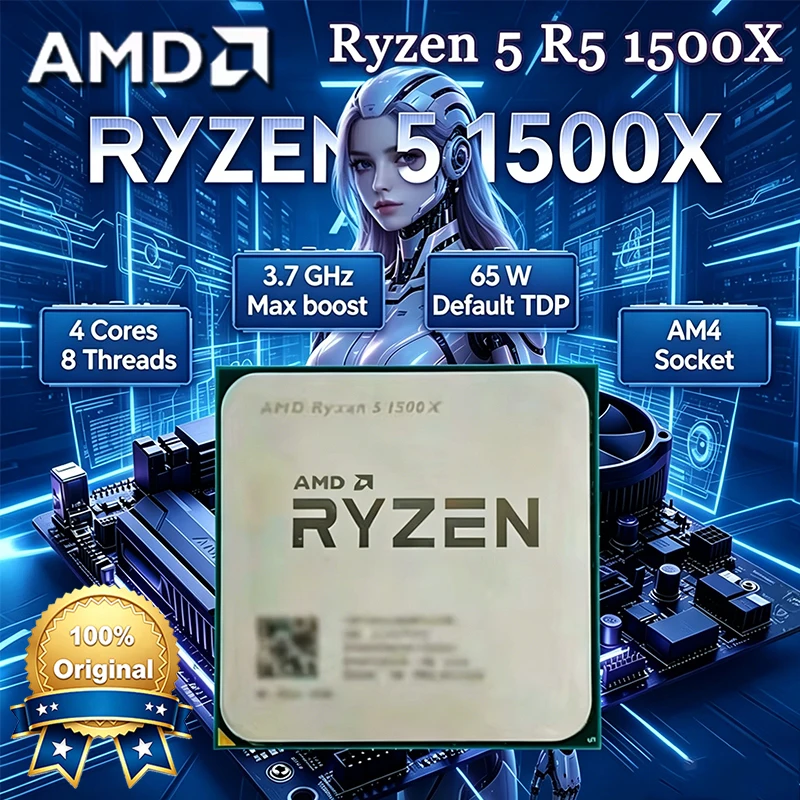 Processador AMD Ryzen 5 1500X, - Amd Cpu Ryzen 5 avaliação e preço