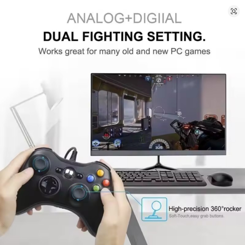 Controle de Jogo com Fio USB p - Pc Gaming Xbox avaliação e preço