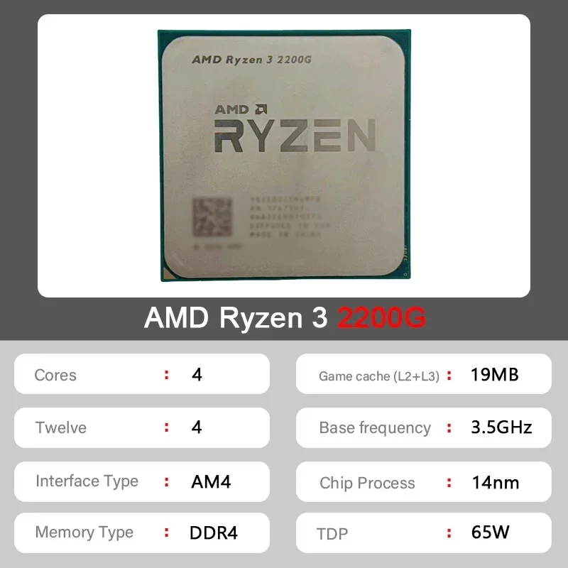 Processador AMD Ryzen 3 2200G  - Amd Cpu Ryzen 5 avaliação e preço