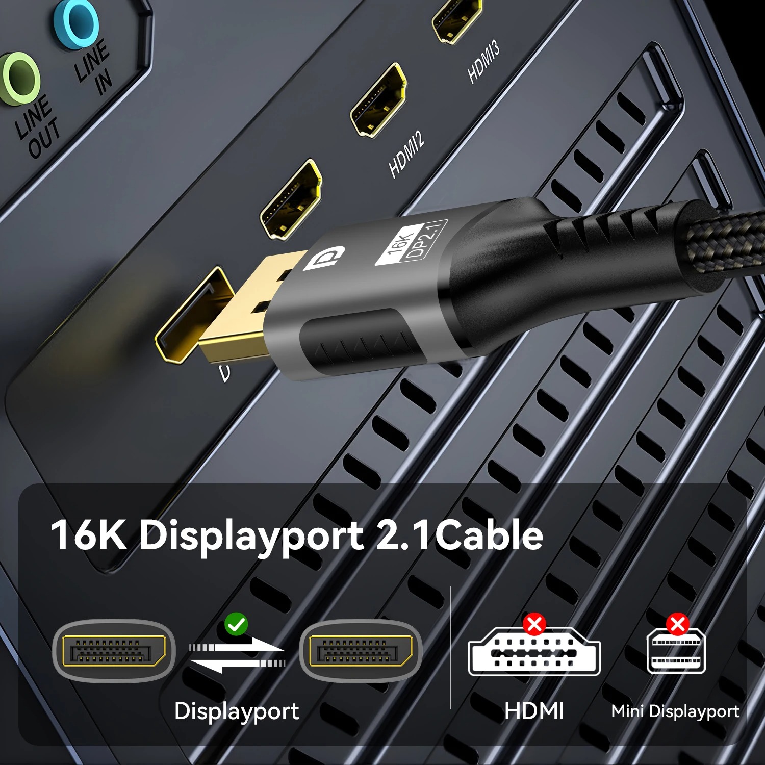 Cabo DisplayPort 16K DP 2.1 8K - Pc Zotac Gaming avaliação e preço